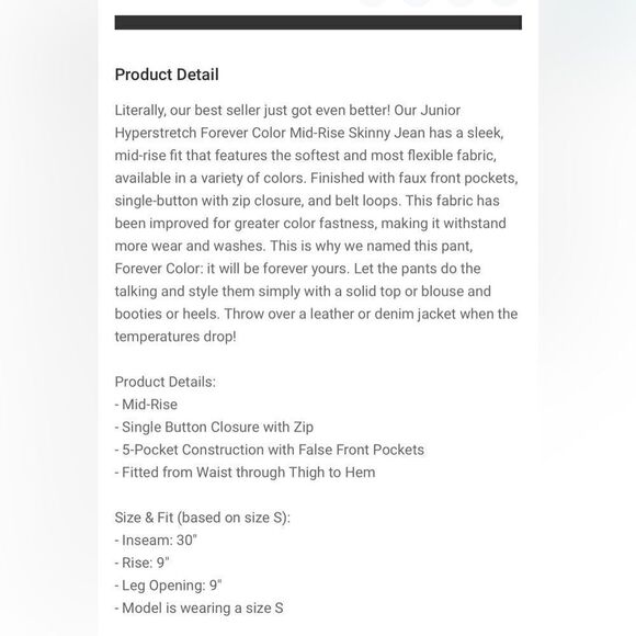 YMI‎ Midrise Skinny Jean - Picture 2 of 4